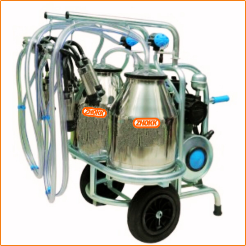 ZHOKK OIL TYPE MILKING MACHINE, DOUBLE-BUCKET, MOBILE, COMPACT, SERIES KHOZH – 30