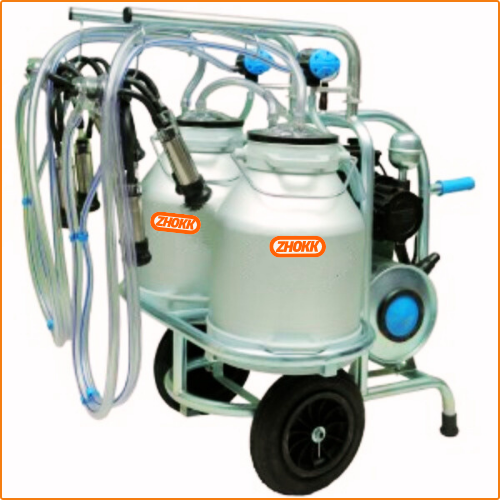 ZHOKK OIL TYPE MILKING MACHINE, DOUBLE-BUCKET, MOBILE, COMPACT, SERIES KHOZH – 30