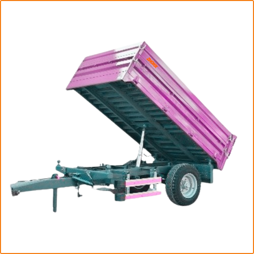 ZHOKK SINGLE AXLE BACK TIPPING TRAILER, SERIES SPIRO - 2,5