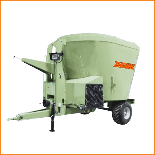 ZHOKK SINGLE AUGER VERTICAL FEED MIXER, SERIES HANNAH 12 M3
