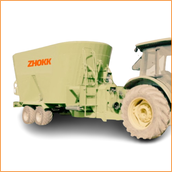 ZHOKK DOUBLE AUGER VERTICAL FEED MIXER, SERIES DORI 20 M3