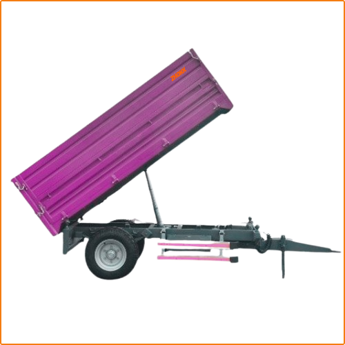 ZHOKK SINGLE AXLE BACK TIPPING TRAILER, SERIES SPIRO - 2,5