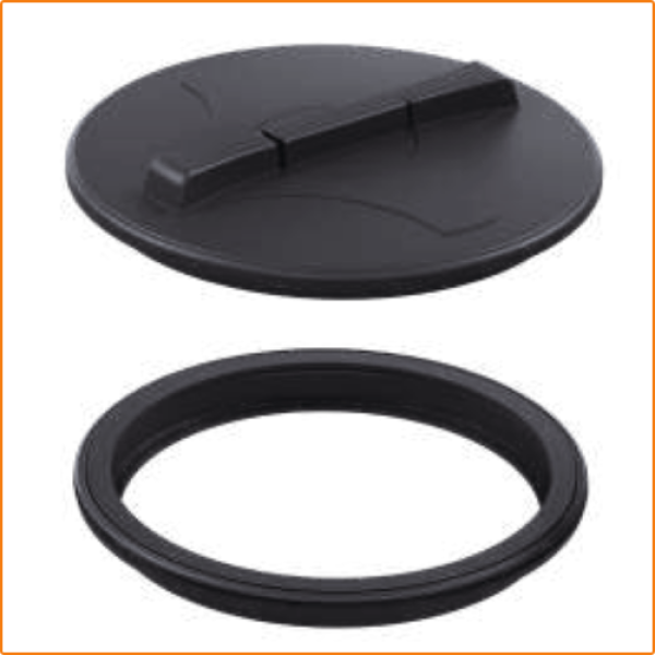 SPARE PARTS FOR SPRAYERS ZHOKK, LID FOR LARGE CONTAINER WITH EXTERNAL THREAD