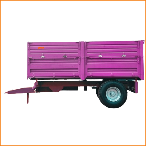 ZHOKK SINGLE AXLE BACK TIPPING TRAILER, SERIES BENIGNO- 3,5