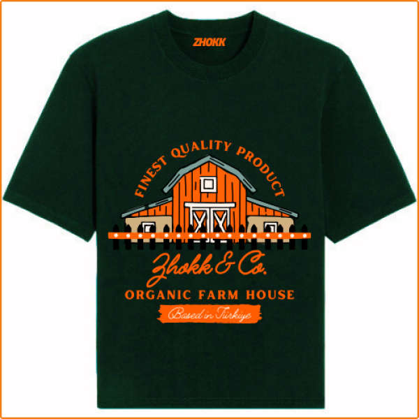 ZHOKK PREMIUM QUALITY T-SHIRT, SERIES ORGANIC FARM HOUSE