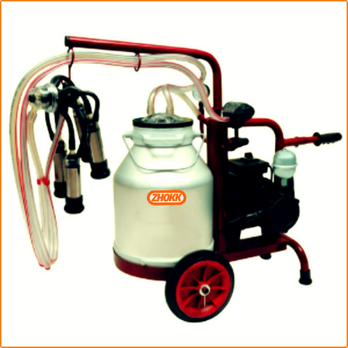 ZHOKK SINGLE PULSATOR DRY TYPE MILKING MACHINE, SINGLE-BUCKET, MOBILE, COMPACT, SERIES KHOZH – 40