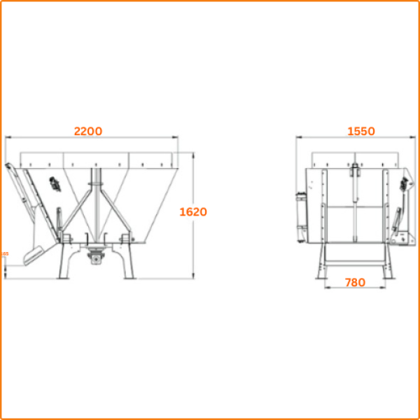 ZHOKK SINGLE AUGER VERTICAL FEED MIXER, SERIES GENKI 2 M3