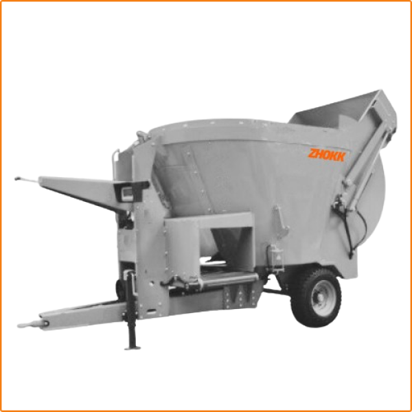 ZHOKK SINGLE AUGER VERTICAL FEED MIXER, SERIES AKSEL 6 M3